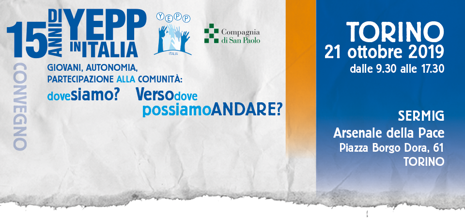 Programma Convegno 15 anni di YEPP in Italia - 21 ottobre 2019